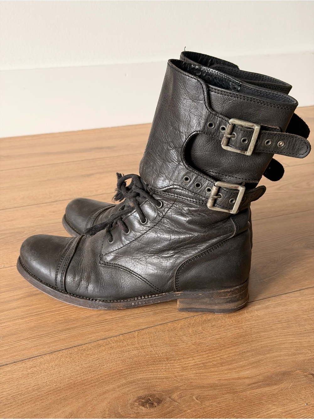 AllSaints Leather combat boots 39
